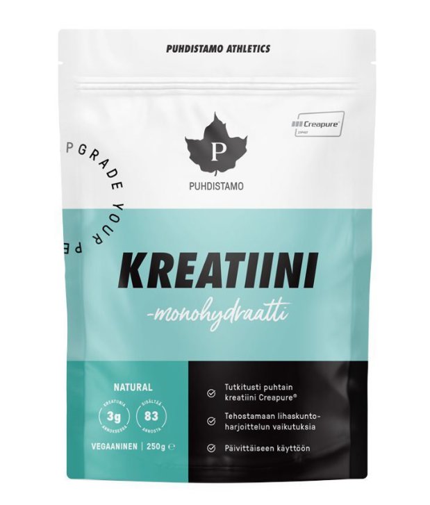 Puhdistamo Kreatin Creapure® Creatine 250 g (Kreatiini)