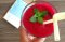 Vodní kefír s červenou řepou a cukrovým melounem