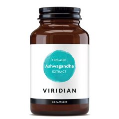Viridian Ashwagandha Extract Organic (BIO Indický ženšen KSM-66®), 60 kapslí