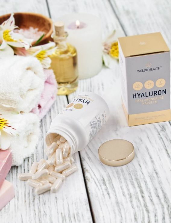 WoldoHealth Kyselina hyaluronová (se zinkem, kolagenem a biotinem) 90 kapslí
