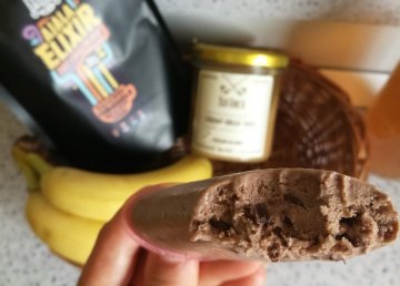 Nutellová zmrzka s kousky čokolády (vegan, probiotická)