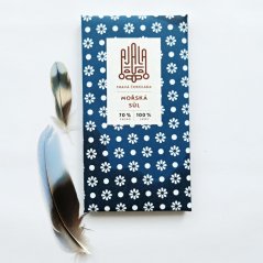 Ajala 70% čokoláda mořská sůl BIO 45 g