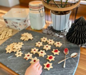 Kefírové vánoční hvězdičky aka linecké