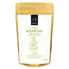 NATU Kopřiva list prášek BIO 130 g