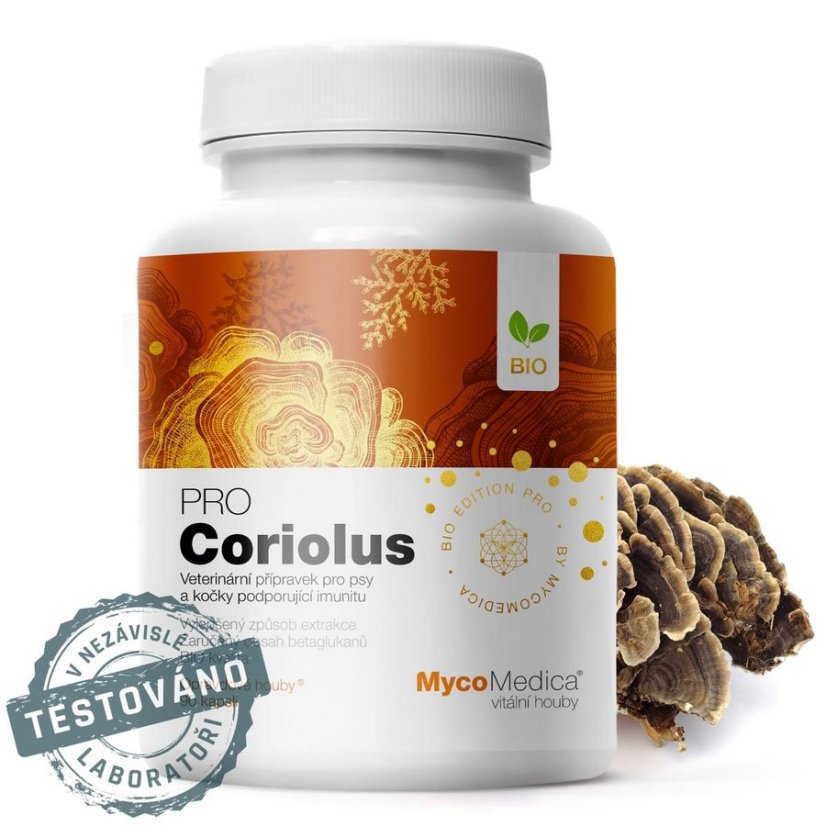 MycoMedica Coriolus PRO, BIO 90 kapslí