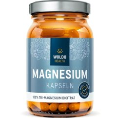 WoldoHealth Hořčík Tri-Magnesium dicitrát 120 kapslí