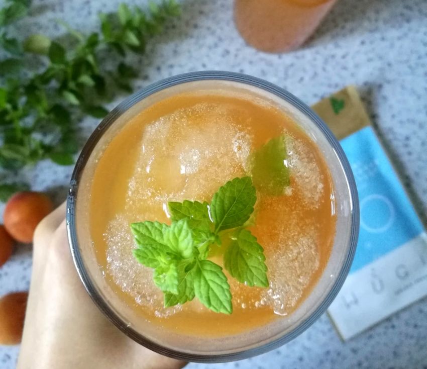 Fermentovaná meruňková limonáda z čerstvých meruněk. Podpoří vaše střeva. www.wugi.cz