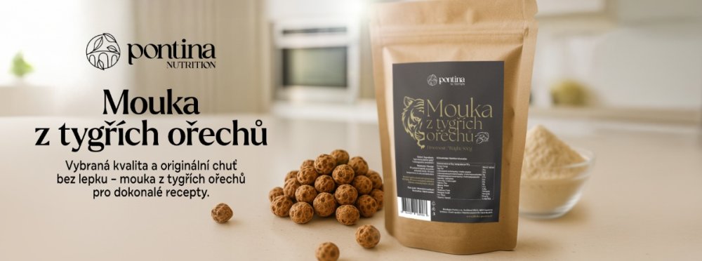BIO Mouka z tygřích ořechů Pontina - bezlepková alternativa mouky.
