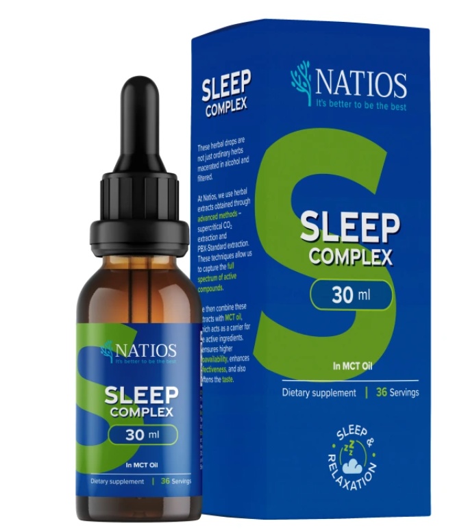 Natios Sleep complex v MCT oleji - Přírodní přípravek, který vám pomůže usnout. www.wugi.cz
